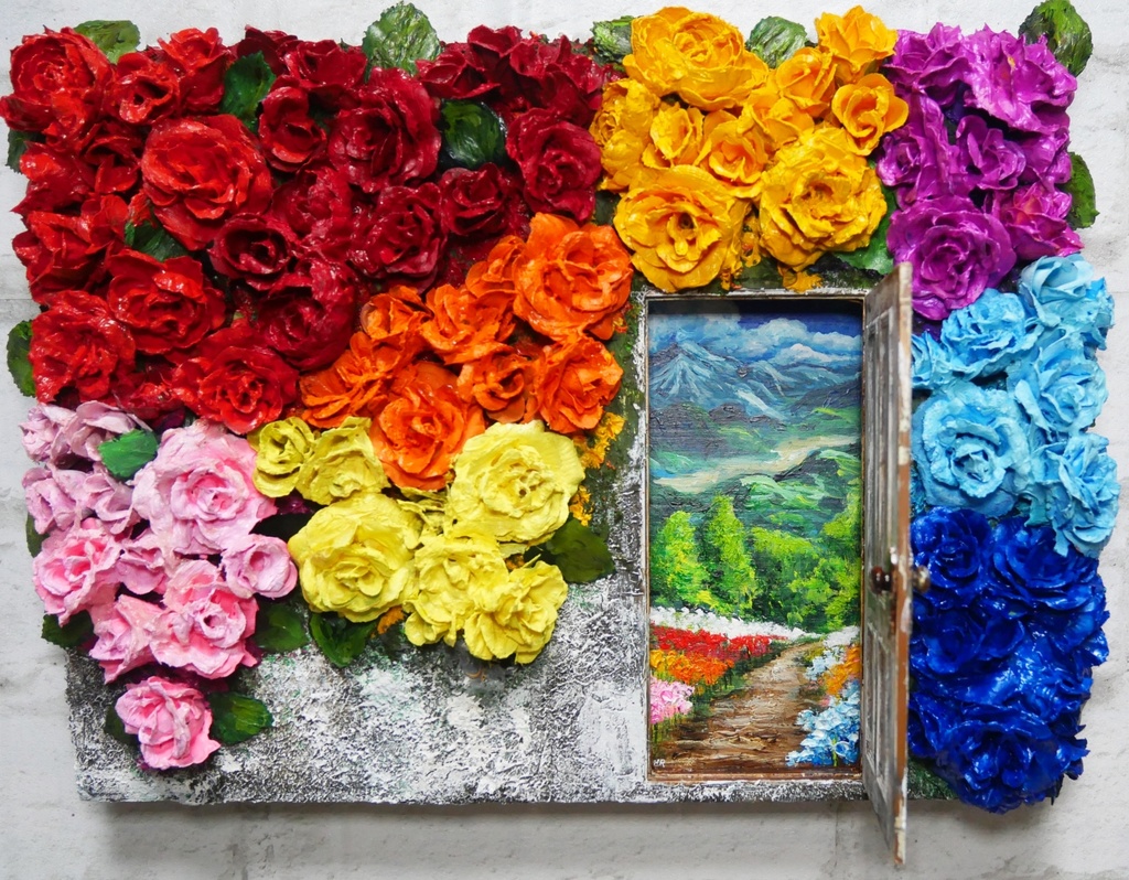 油絵 油彩 油彩画 絵画 絵【扉の先の世界】