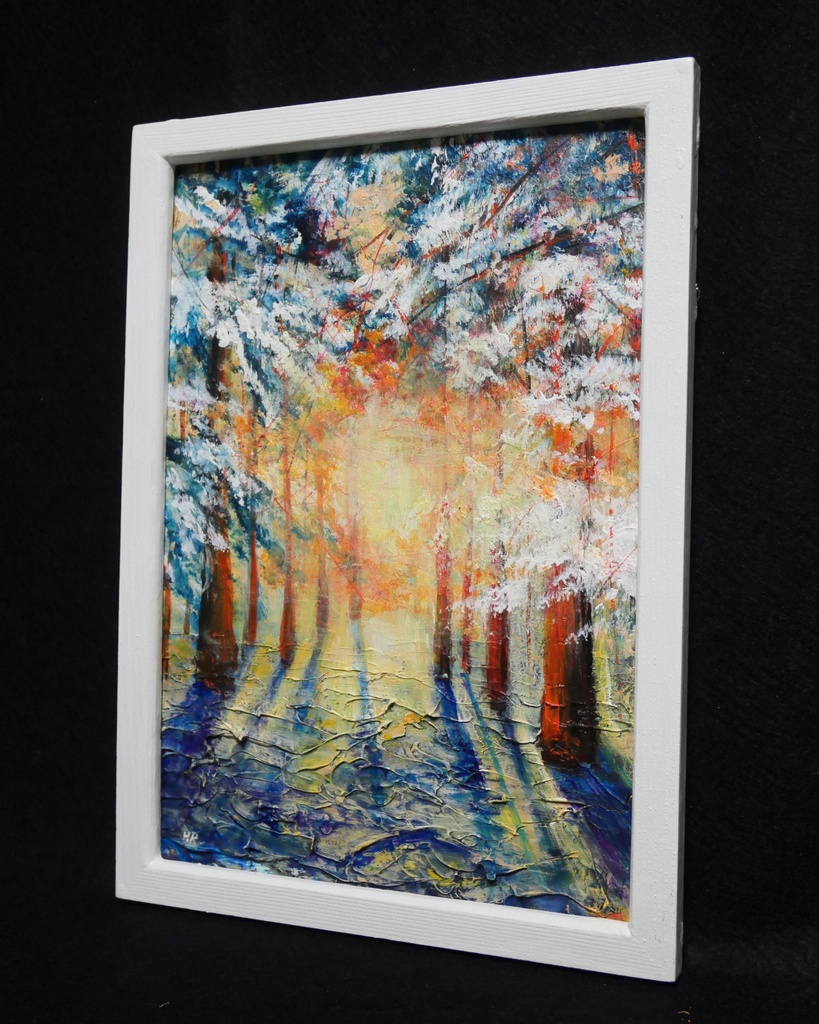 油絵 油彩 油彩画 絵画 【暖かい冬】