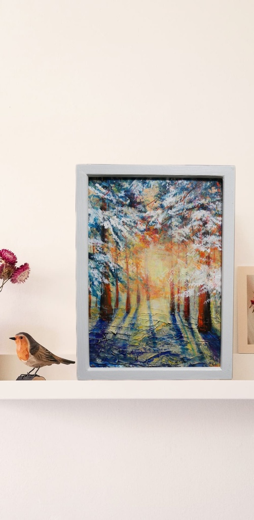 油絵 油彩 油彩画 絵画 【暖かい冬】