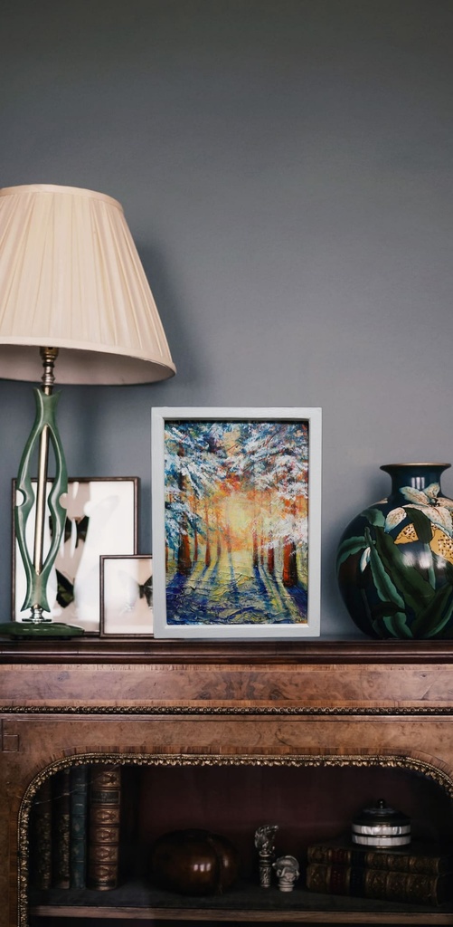 油絵 油彩 油彩画 絵画 【暖かい冬】