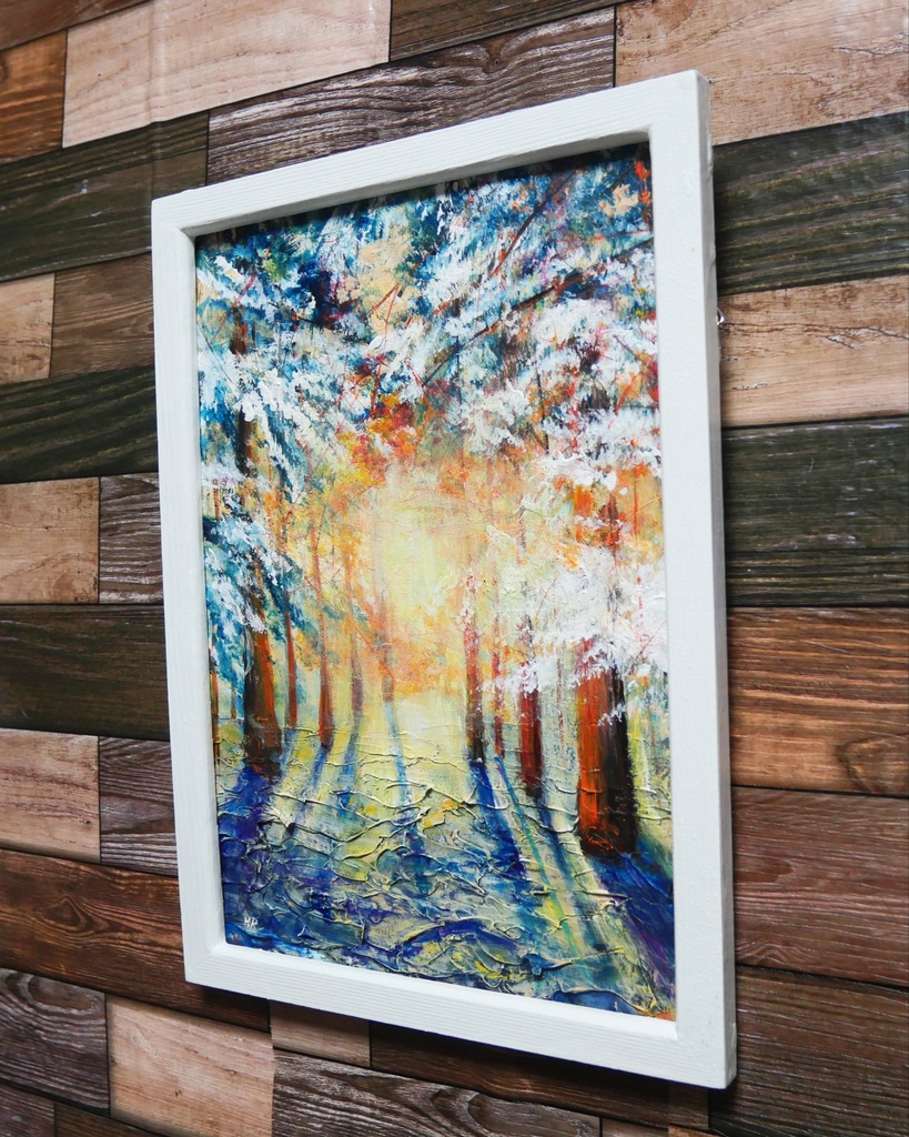 油絵 油彩 油彩画 絵画 【暖かい冬】