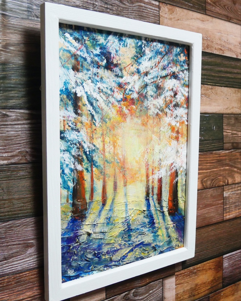 油絵 油彩 油彩画 絵画 【暖かい冬】