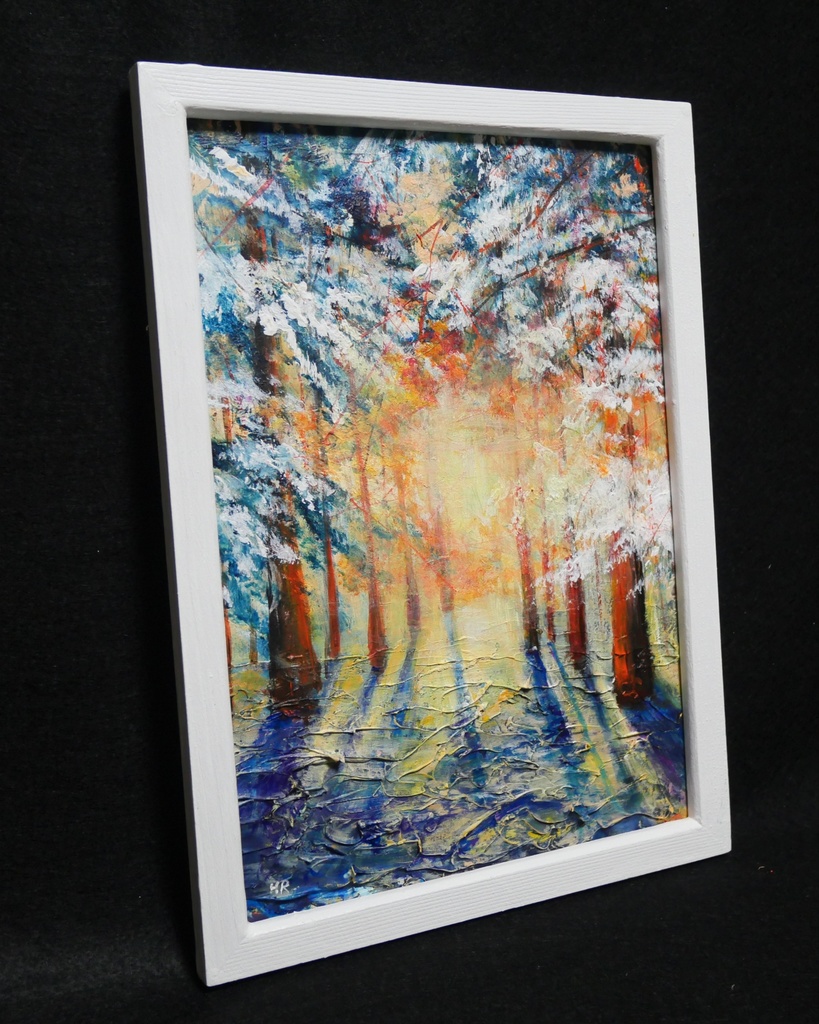 油絵 油彩 油彩画 絵画 【暖かい冬】