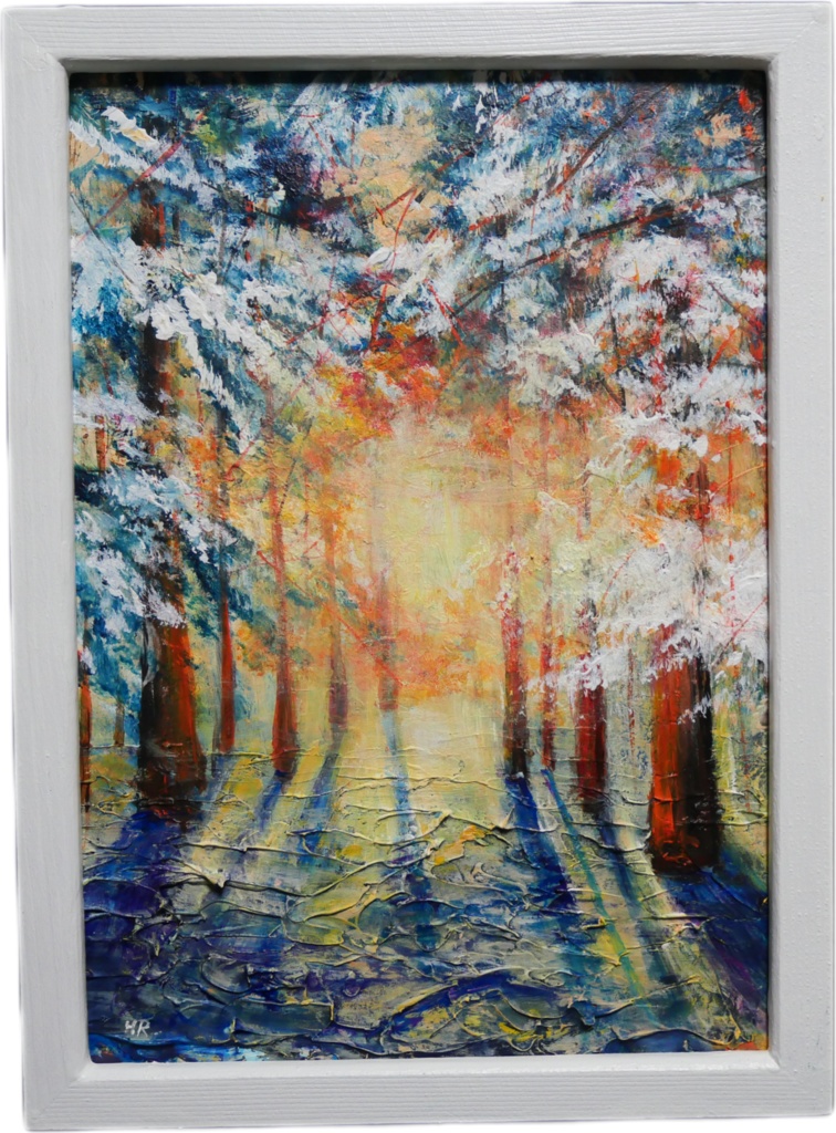 油絵 油彩 油彩画 絵画 【暖かい冬】