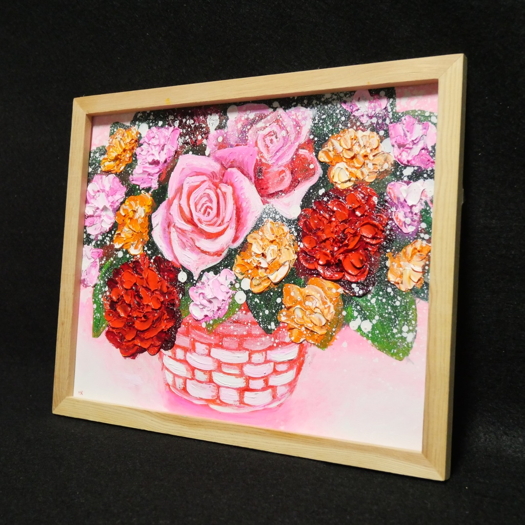 油絵 油彩 油彩画 絵 絵画【フラワーギフト】