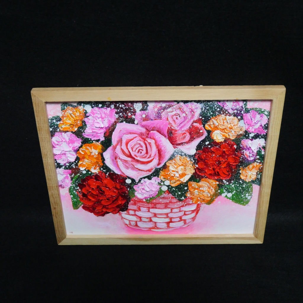 油絵 油彩 油彩画 絵 絵画【フラワーギフト】