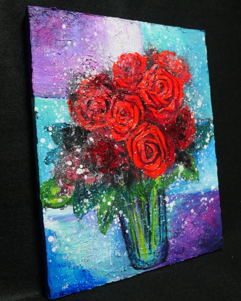 油絵 絵画 【薔薇】