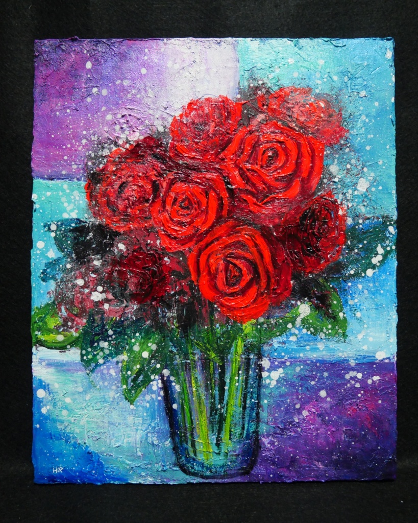 油絵 絵画 【薔薇】