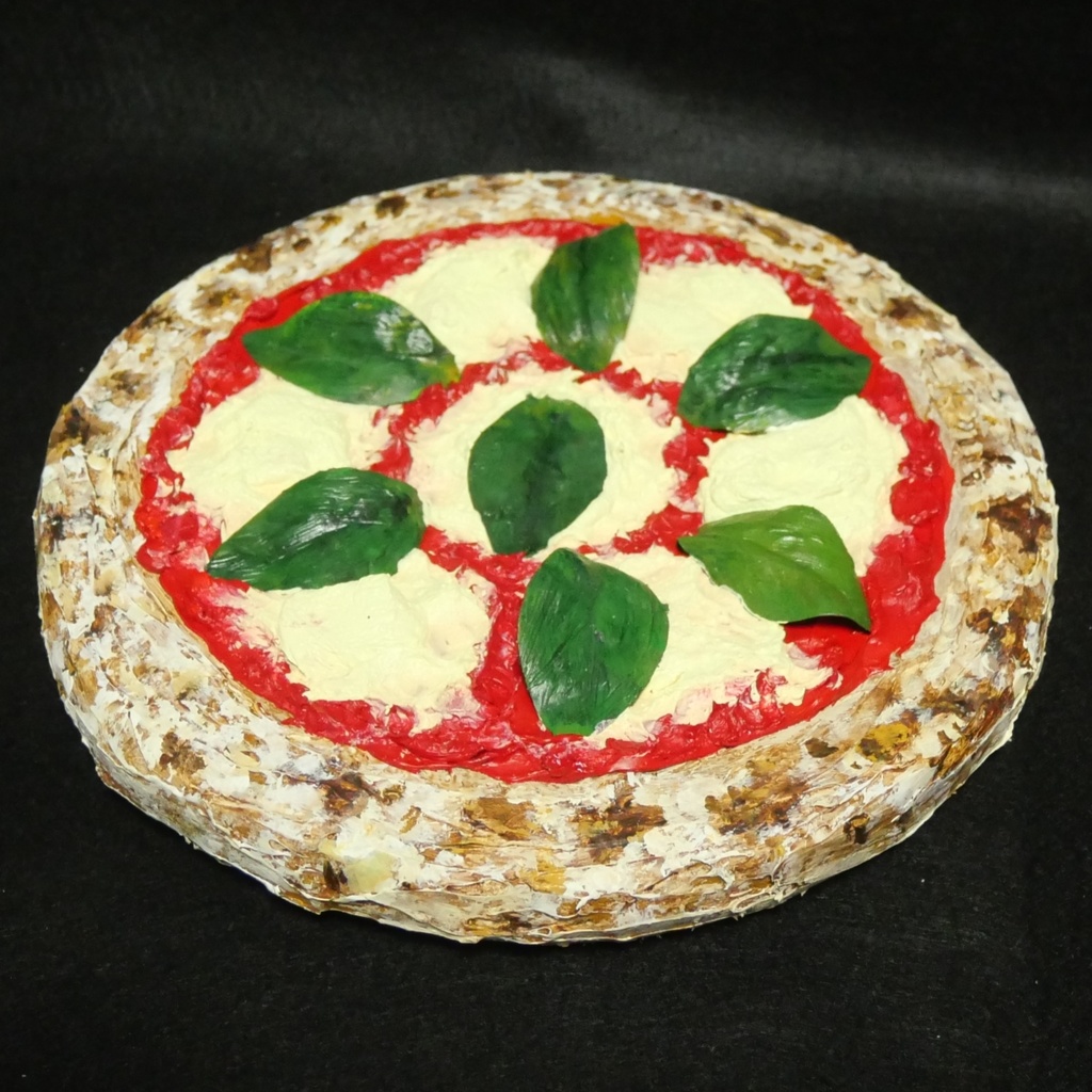 油絵 油彩 油彩画 絵画 絵 円形【ピザ】