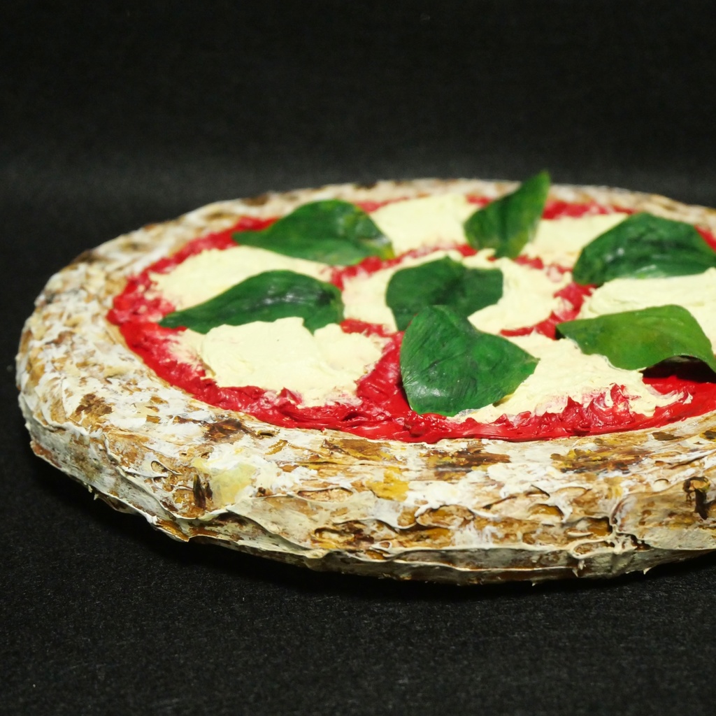 油絵 油彩 油彩画 絵画 絵 円形【ピザ】