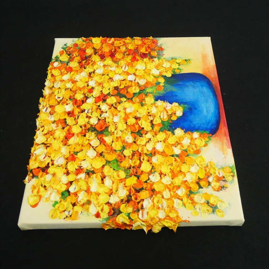 油絵 油彩 油彩画 絵画【ミモザ】