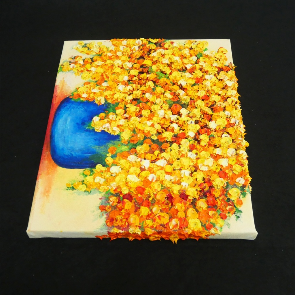 油絵 油彩 油彩画 絵画【ミモザ】