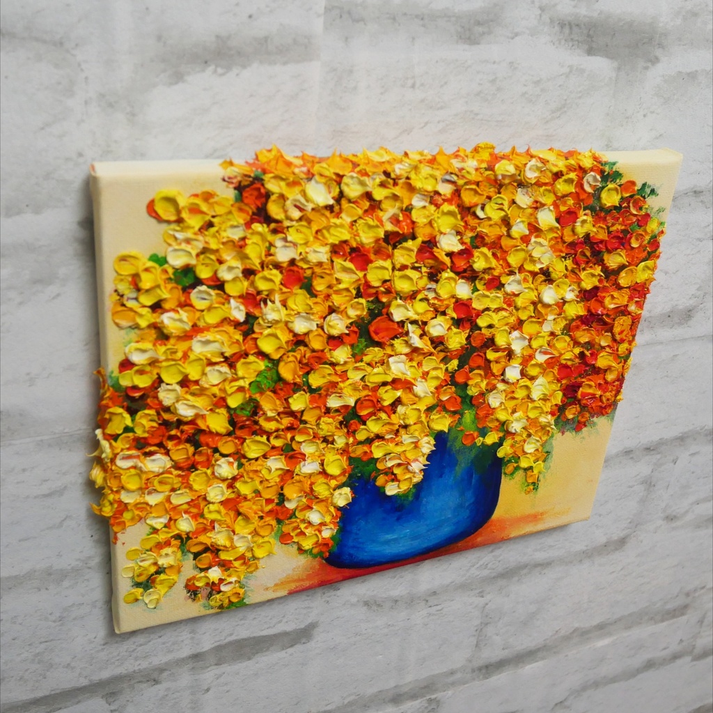 油絵 油彩 油彩画 絵画【ミモザ】