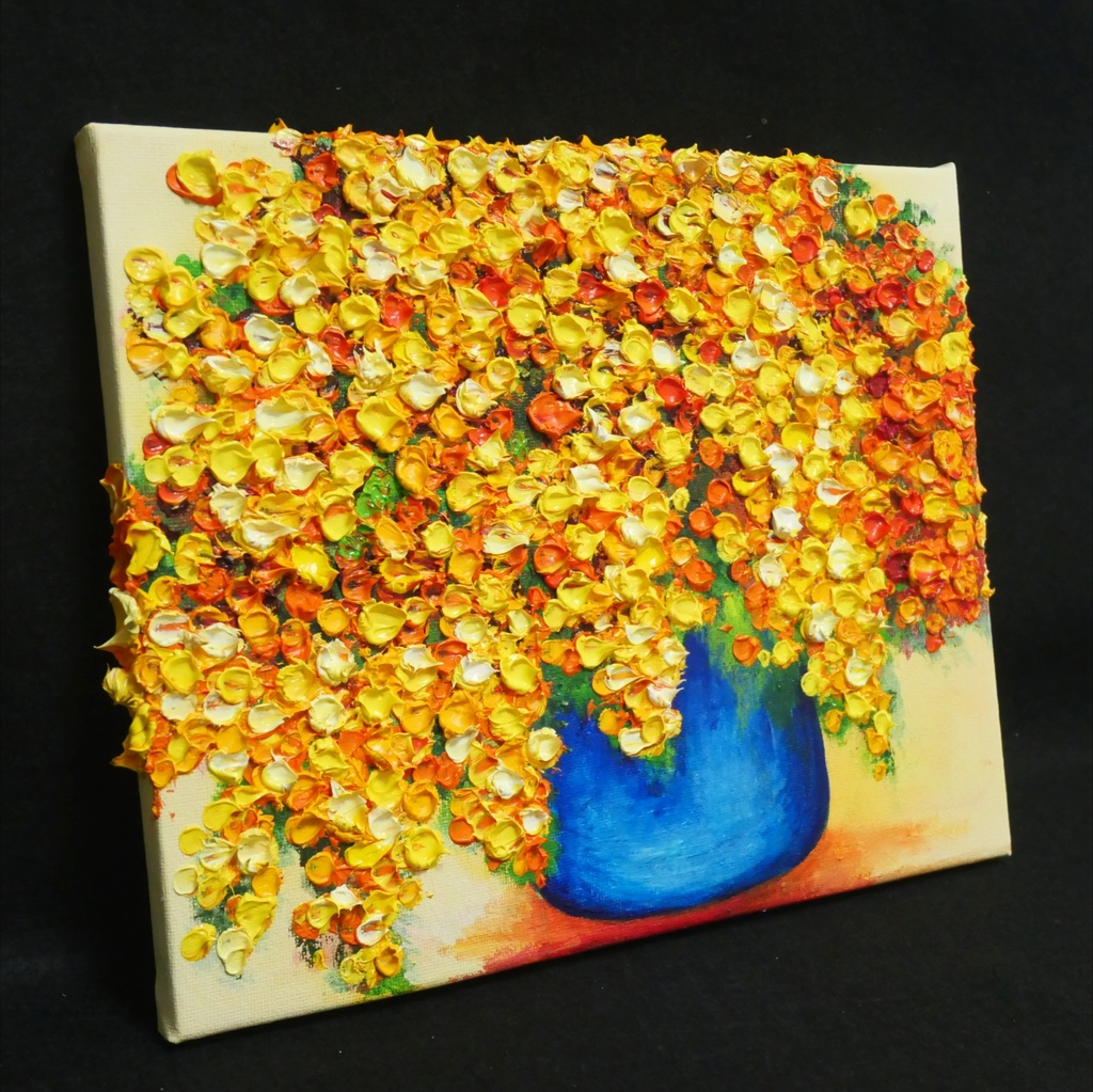 油絵 油彩 油彩画 絵画【ミモザ】