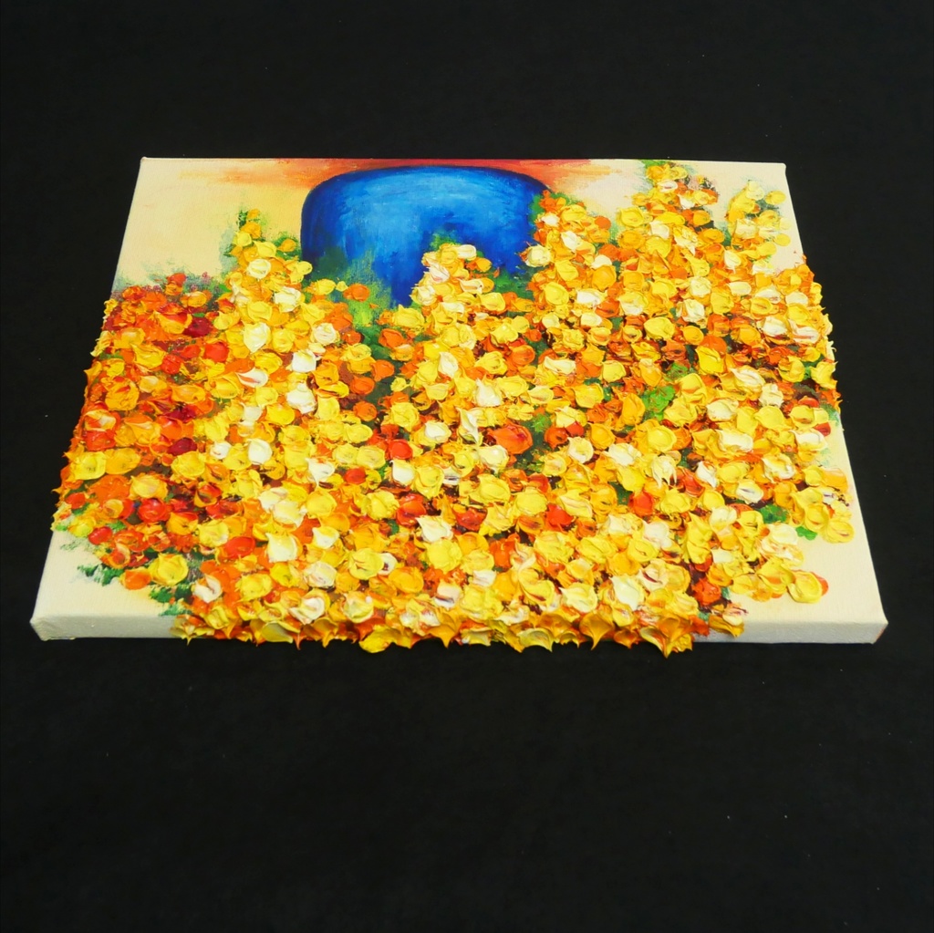 油絵 油彩 油彩画 絵画【ミモザ】