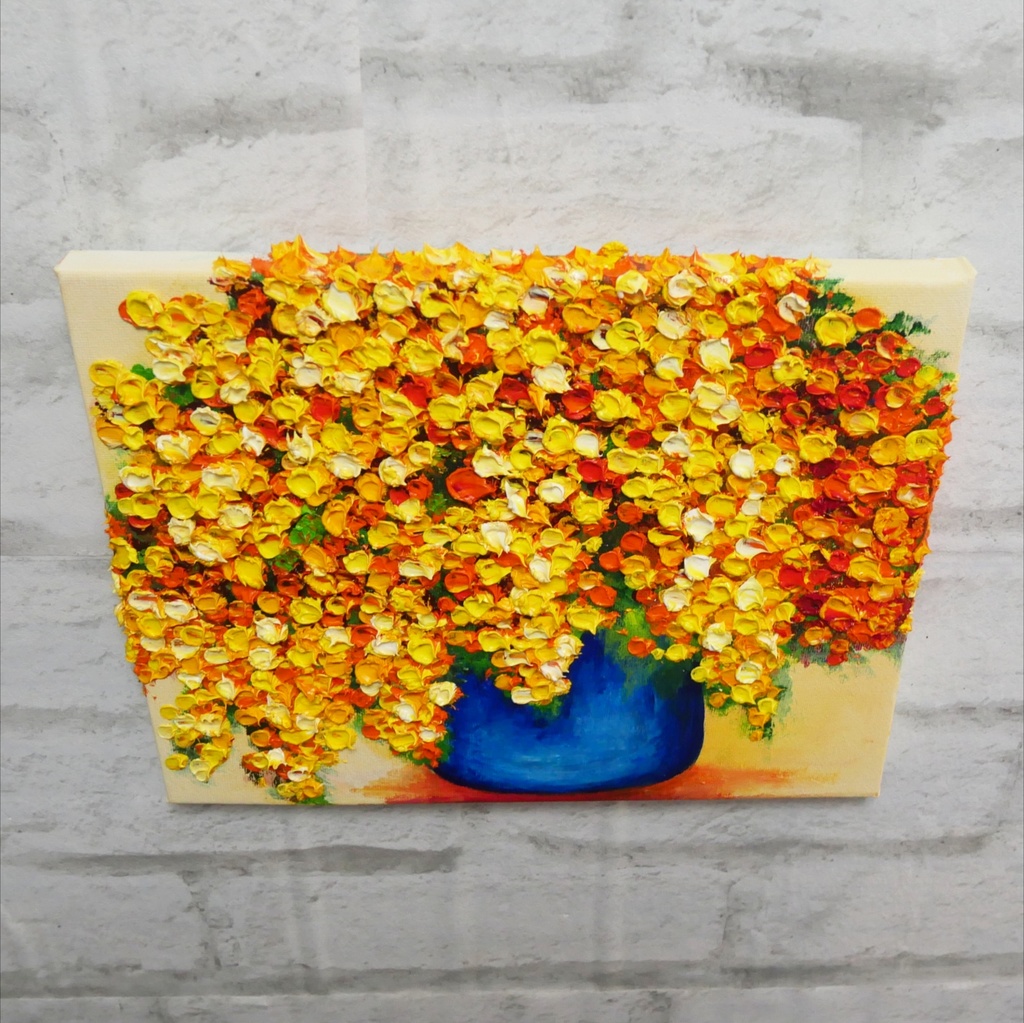 油絵 油彩 油彩画 絵画【ミモザ】