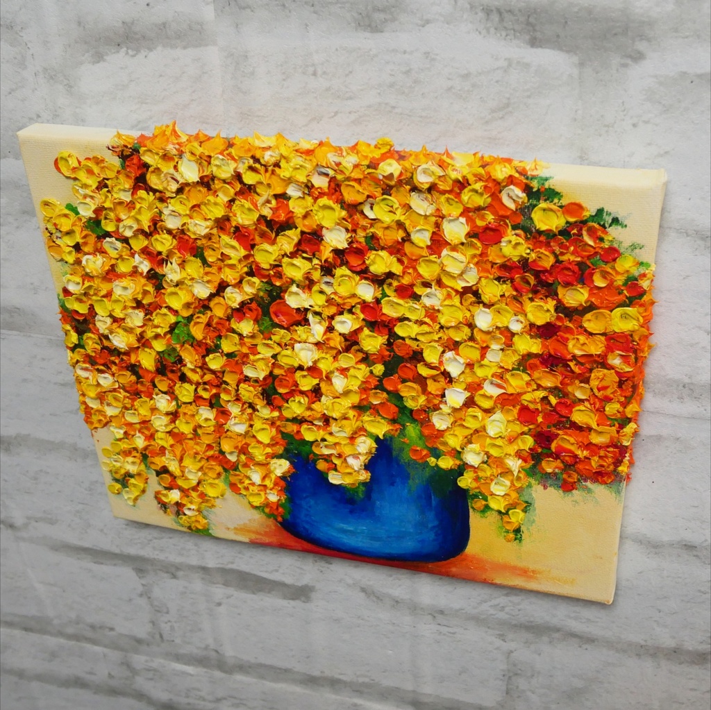 油絵 油彩 油彩画 絵画【ミモザ】