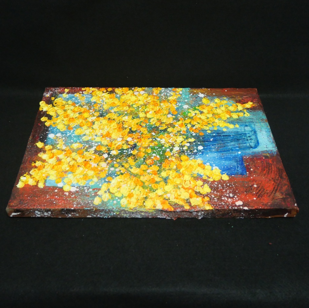 油絵 油彩 油彩画 絵 絵画【ミモザ】