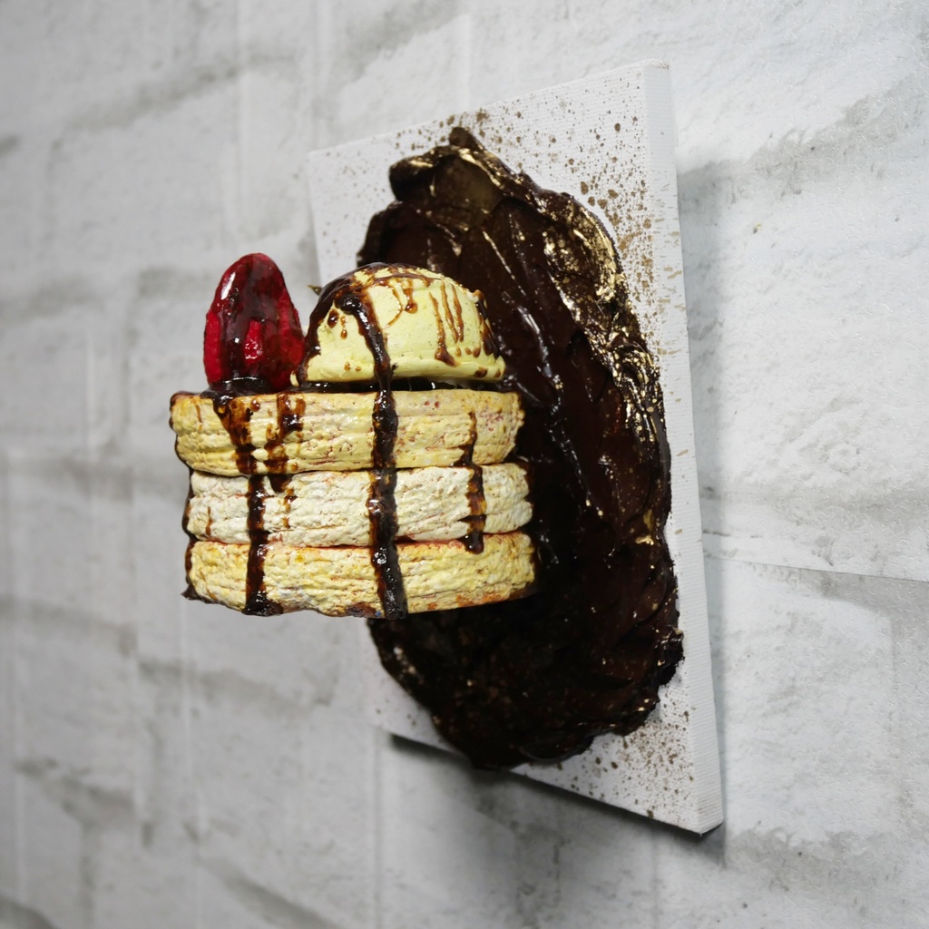 油絵 油彩 油彩画 絵 絵画 【ゴールドダスト・デザート】