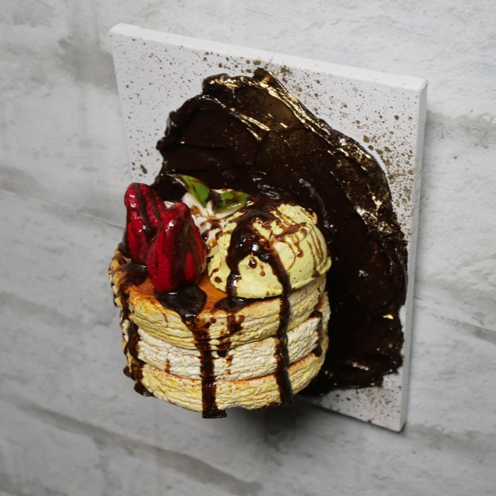 油絵 油彩 油彩画 絵 絵画 【ゴールドダスト・デザート】