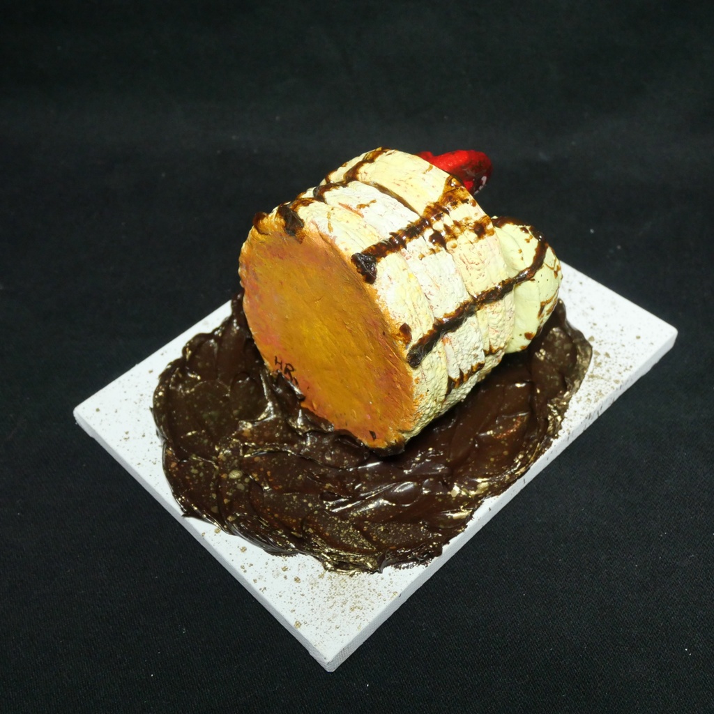 油絵 油彩 油彩画 絵 絵画 【ゴールドダスト・デザート】