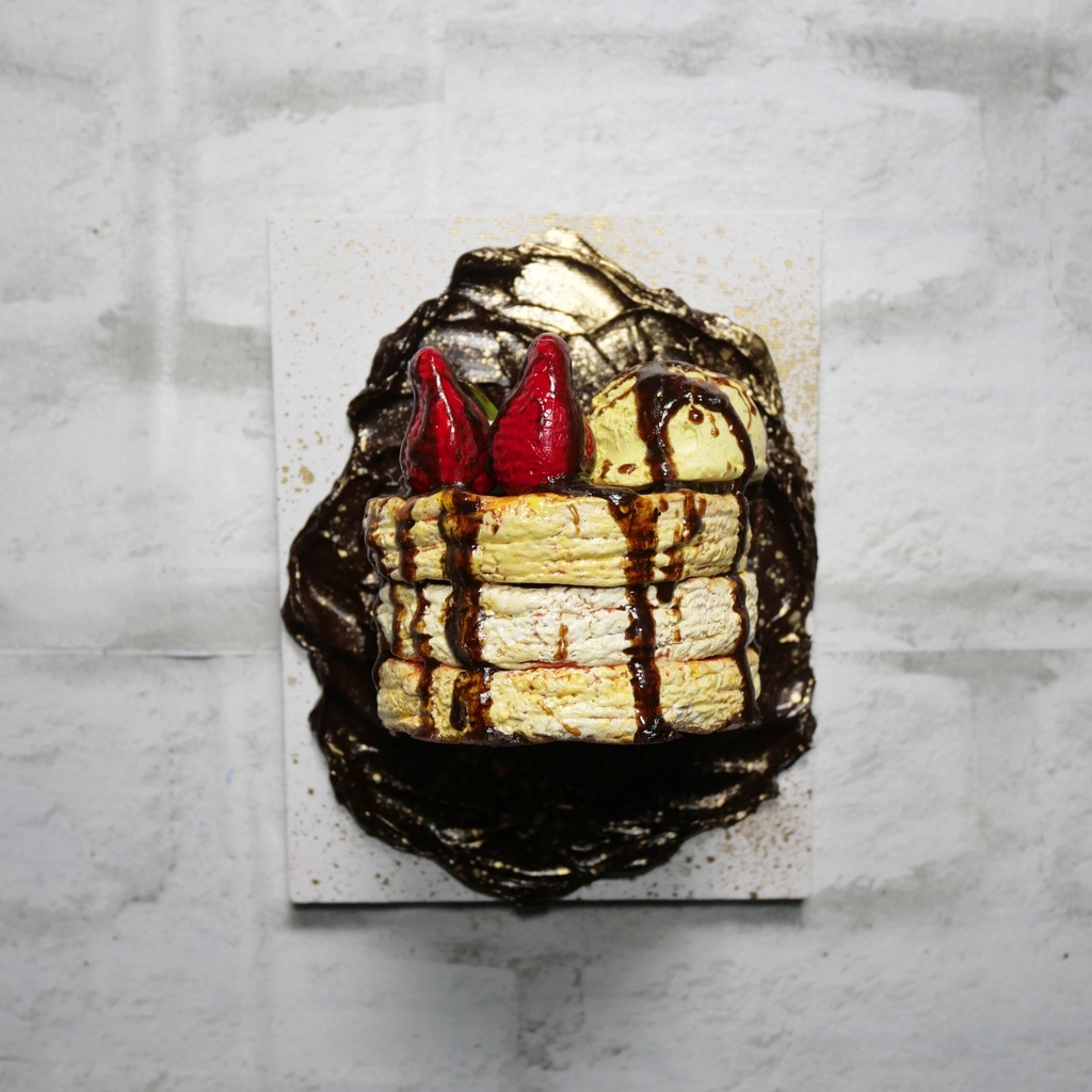 油絵 油彩 油彩画 絵 絵画 【ゴールドダスト・デザート】