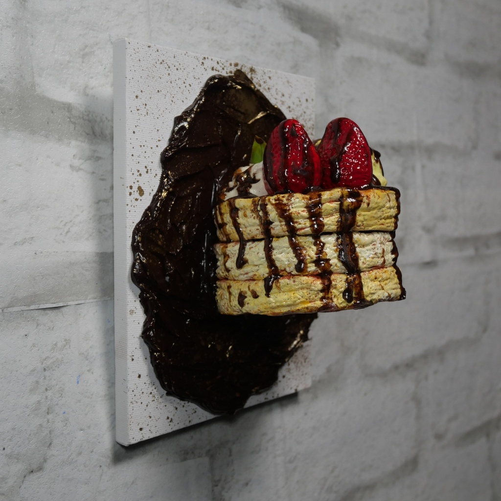 油絵 油彩 油彩画 絵 絵画 【ゴールドダスト・デザート】