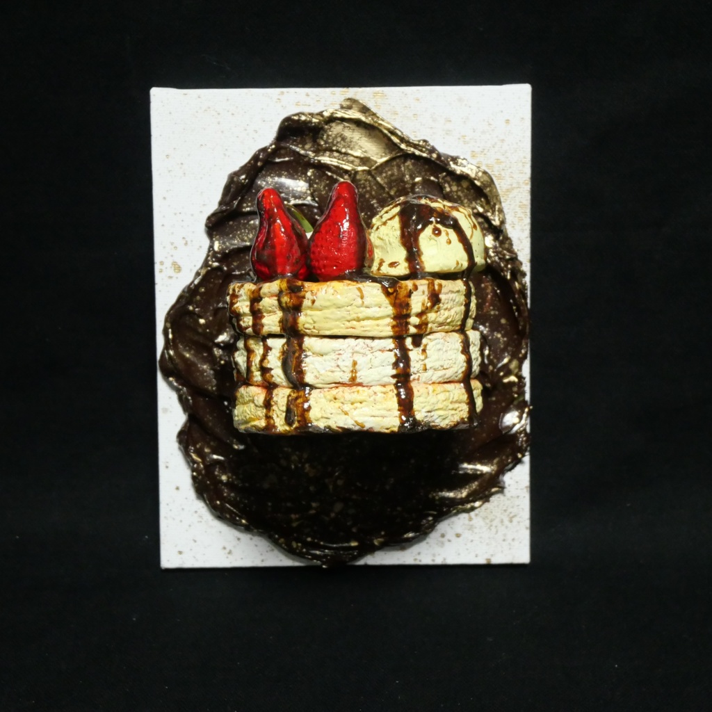 油絵 油彩 油彩画 絵 絵画 【ゴールドダスト・デザート】