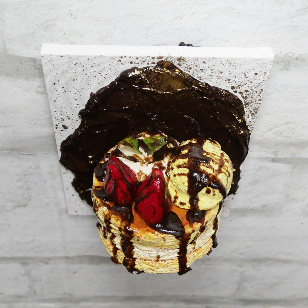 油絵 油彩 油彩画 絵 絵画 【ゴールドダスト・デザート】