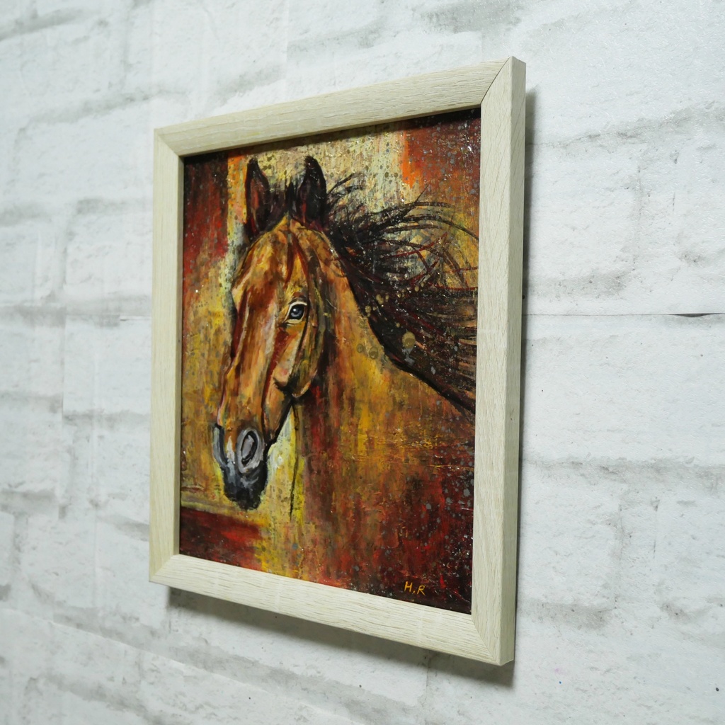 油絵 油彩 油彩画 絵 絵画 【静かなる王者】