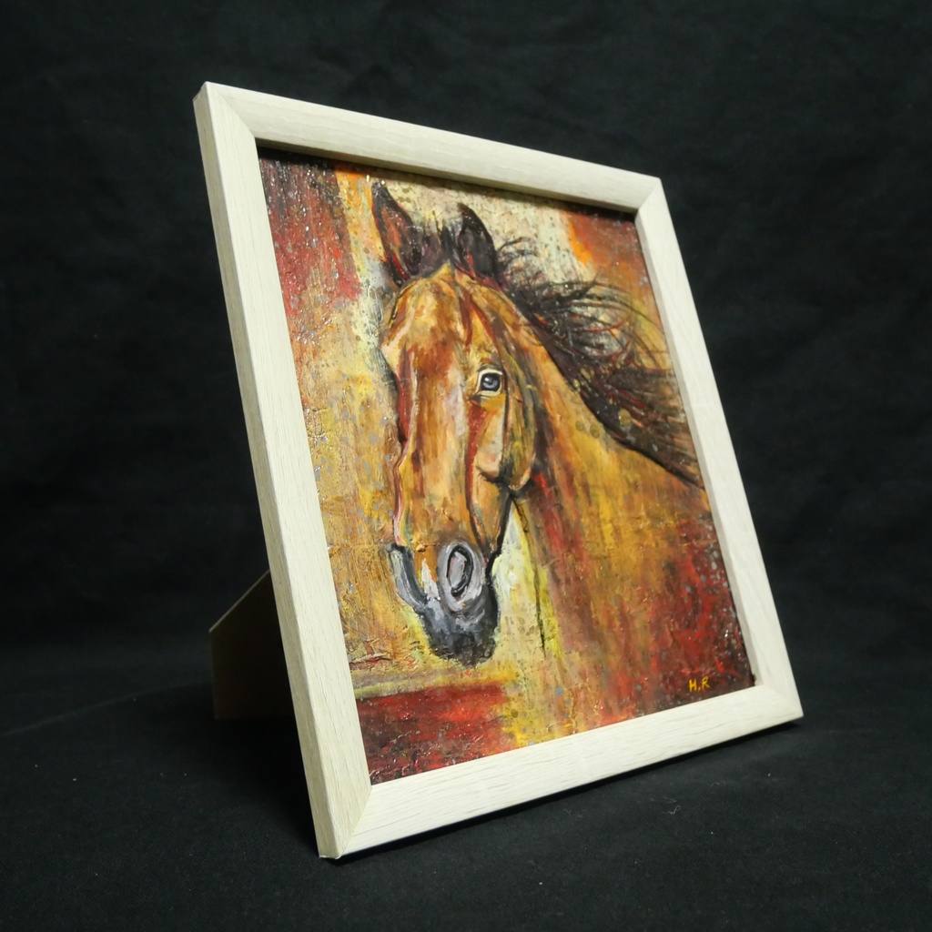 油絵 油彩 油彩画 絵 絵画 【静かなる王者】