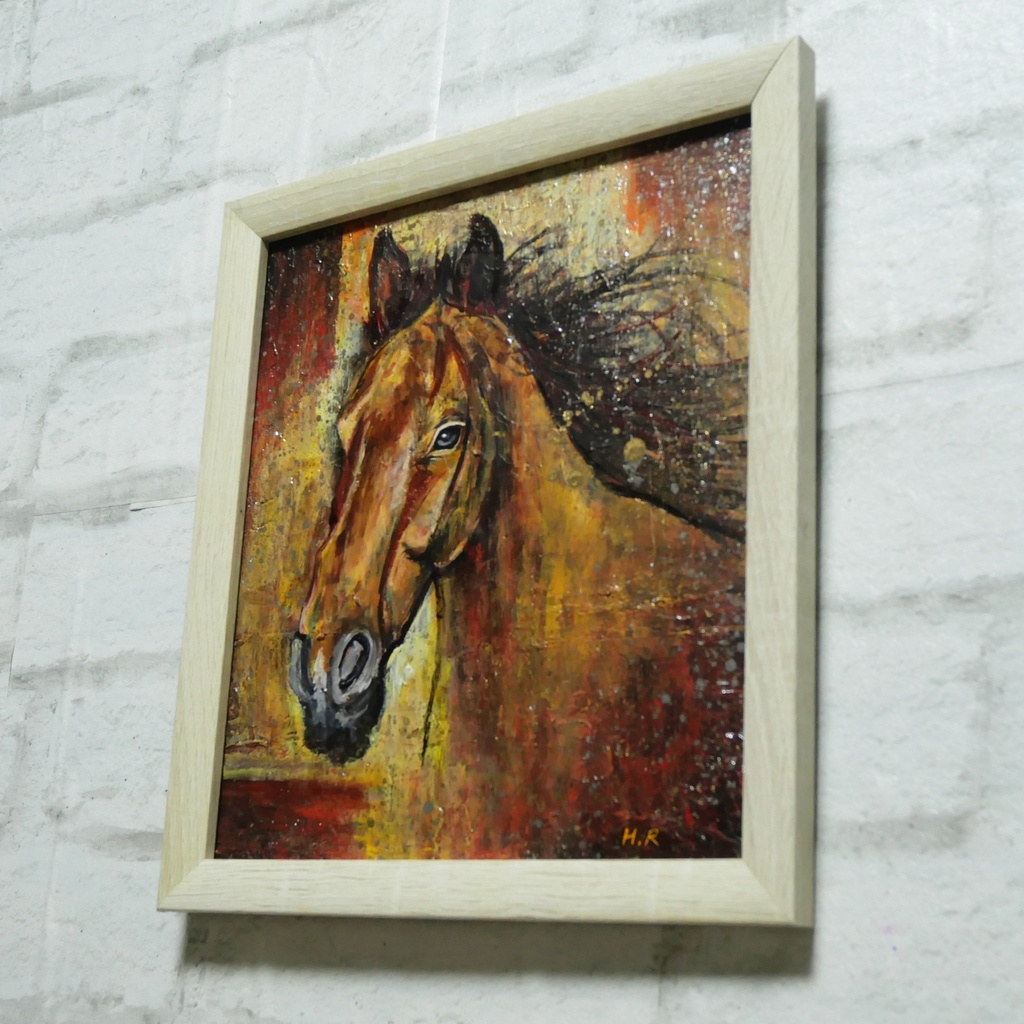 油絵 油彩 油彩画 絵 絵画 【静かなる王者】