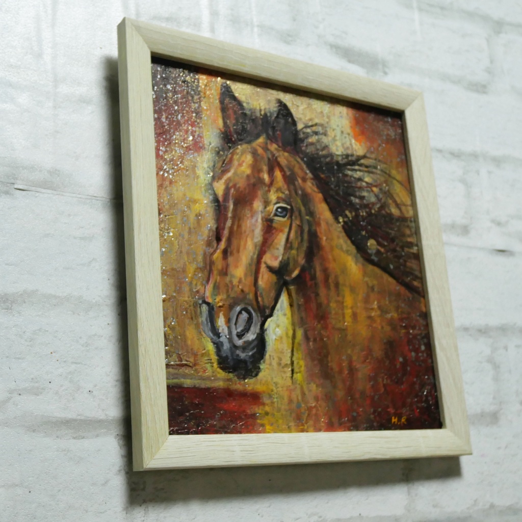 油絵 油彩 油彩画 絵 絵画 【静かなる王者】