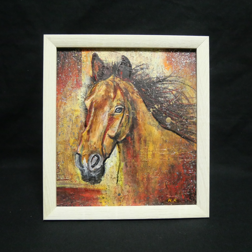 油絵 油彩 油彩画 絵 絵画 【静かなる王者】