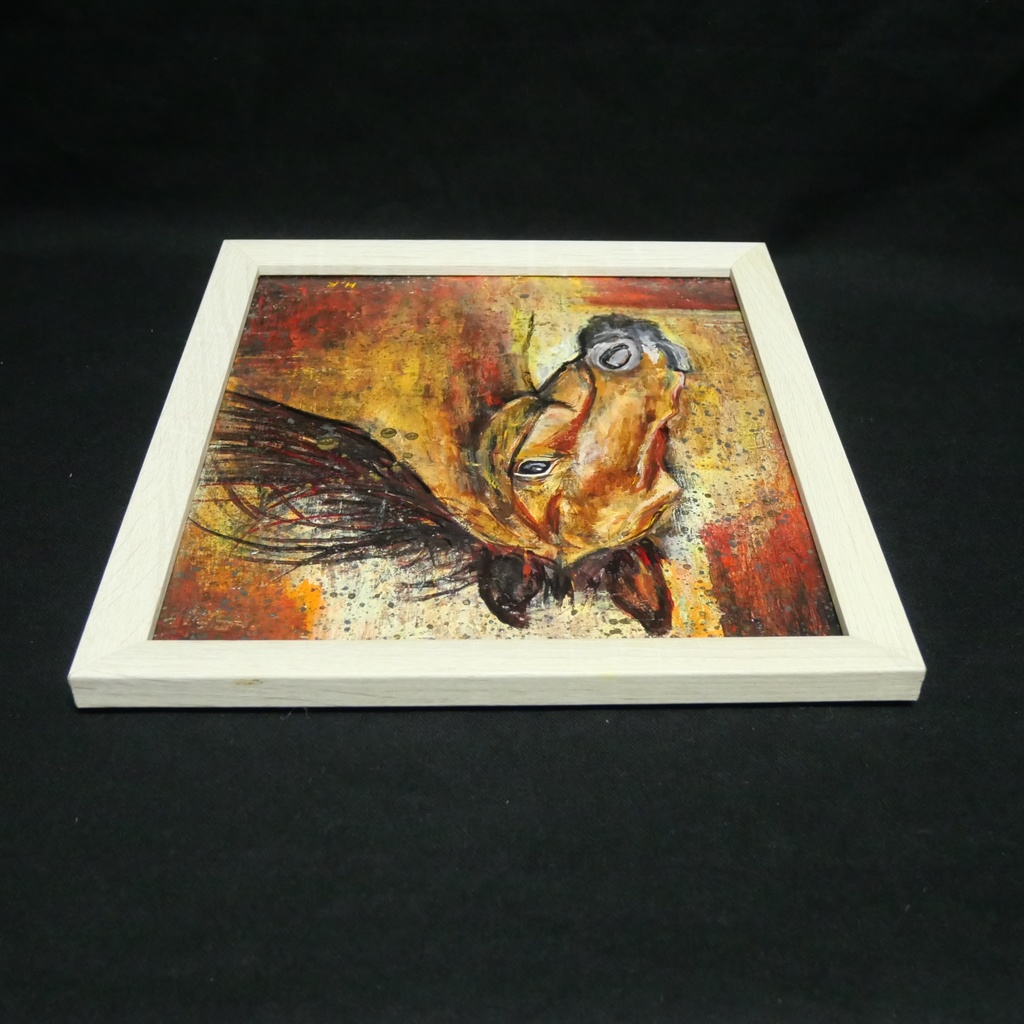 油絵 油彩 油彩画 絵 絵画 【静かなる王者】