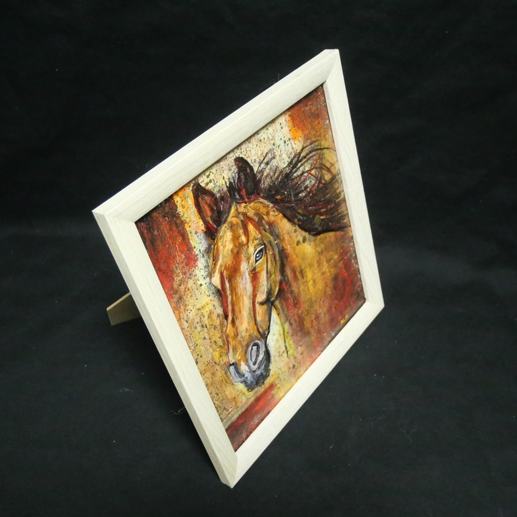 油絵 油彩 油彩画 絵 絵画 【静かなる王者】