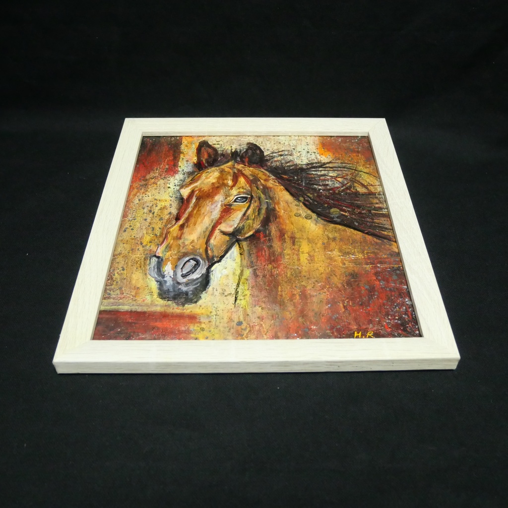 油絵 油彩 油彩画 絵 絵画 【静かなる王者】