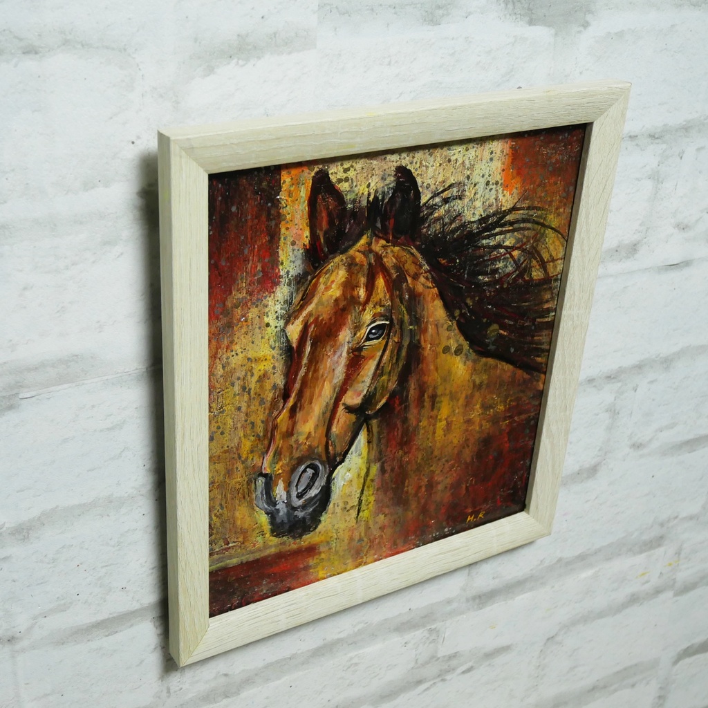 油絵 油彩 油彩画 絵 絵画 【静かなる王者】