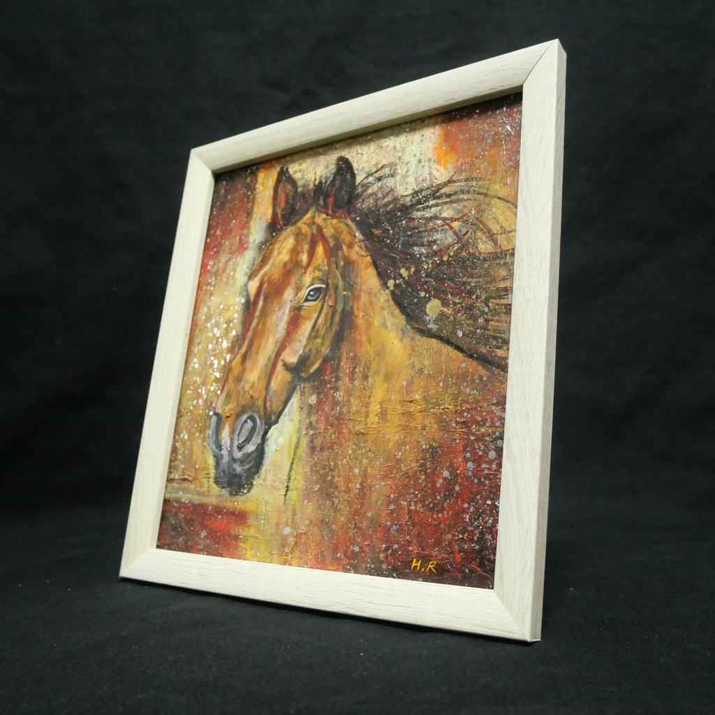 油絵 油彩 油彩画 絵 絵画 【静かなる王者】