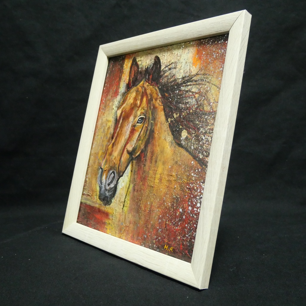 油絵 油彩 油彩画 絵 絵画 【静かなる王者】