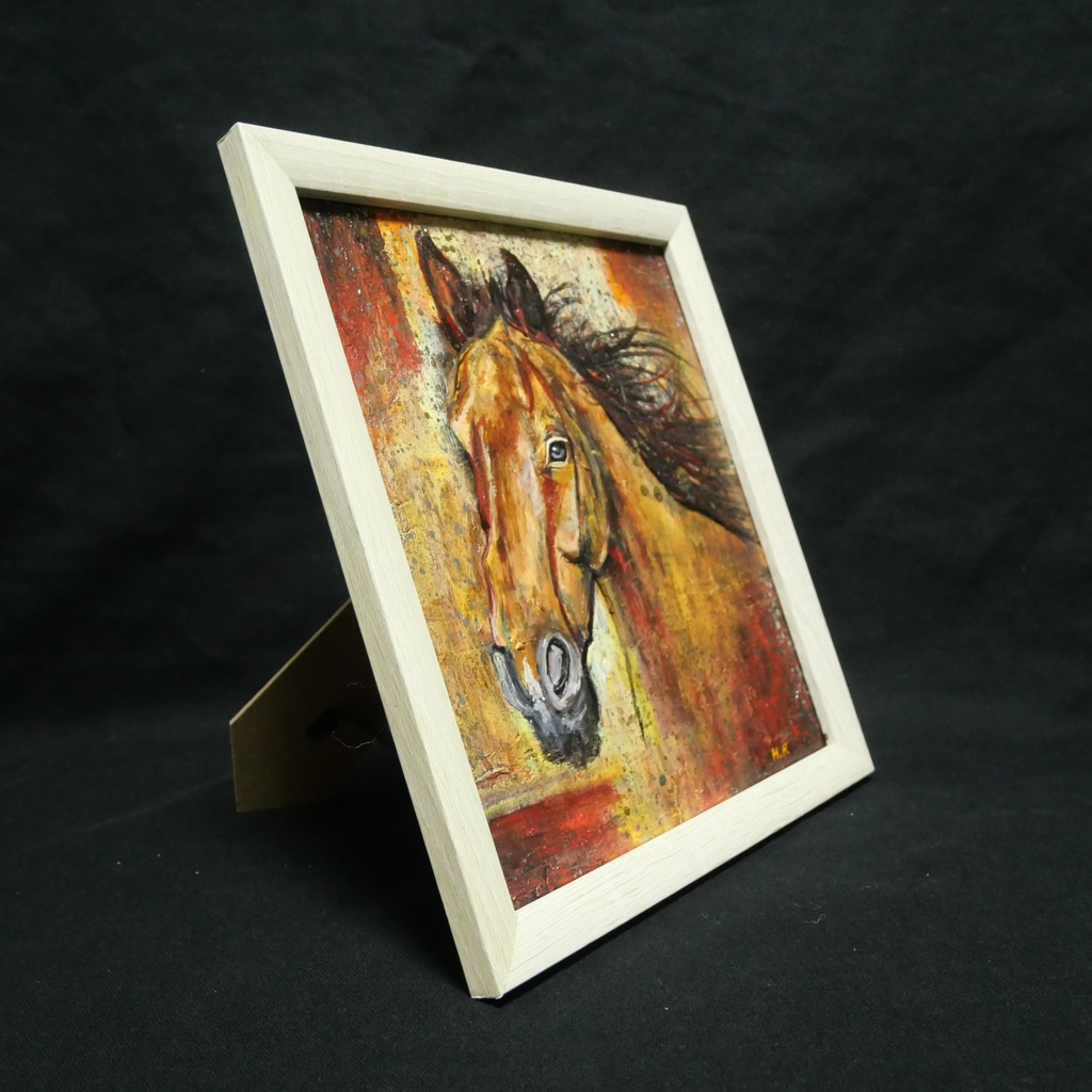 油絵 油彩 油彩画 絵 絵画 【静かなる王者】