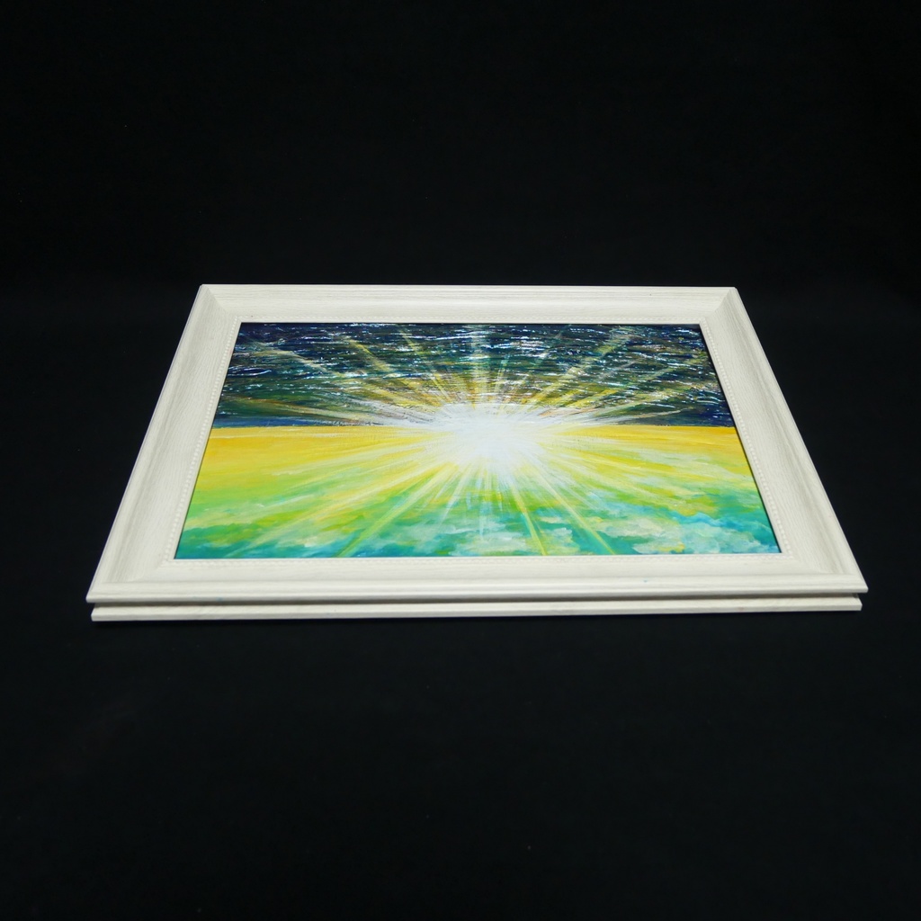 油絵 油彩 油彩画 絵 絵画 【希望の朝】