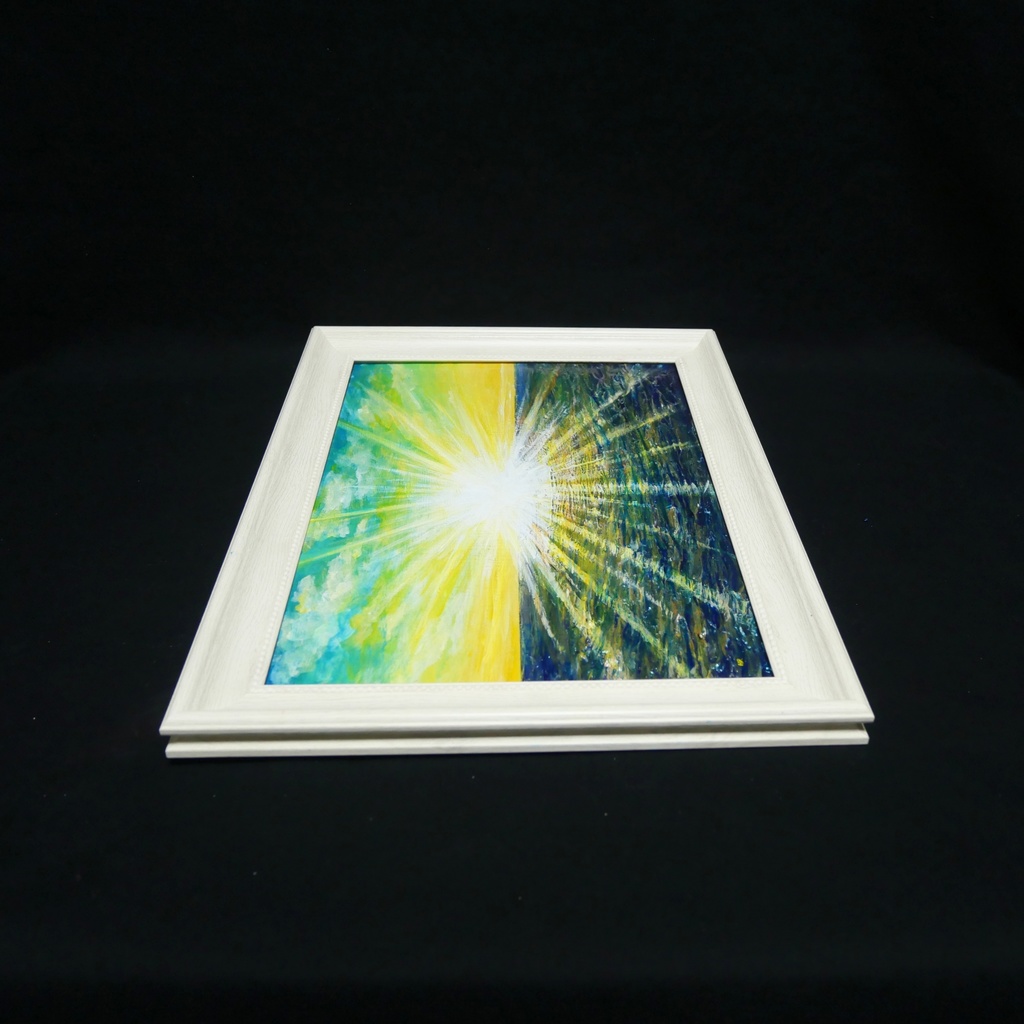 油絵 油彩 油彩画 絵 絵画 【希望の朝】