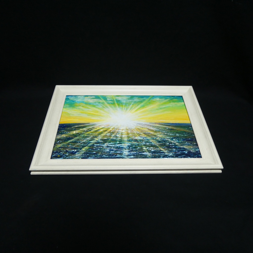 油絵 油彩 油彩画 絵 絵画 【希望の朝】