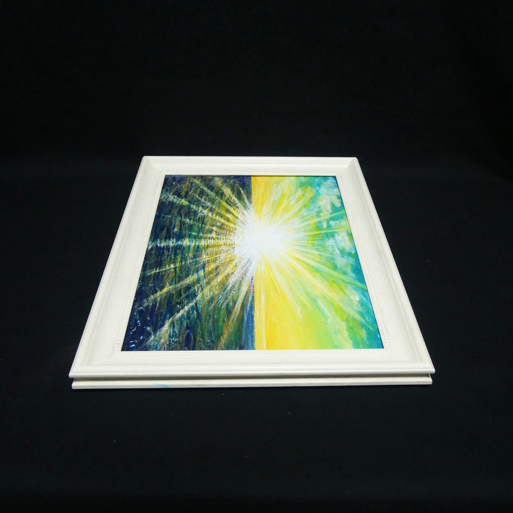 油絵 油彩 油彩画 絵 絵画 【希望の朝】