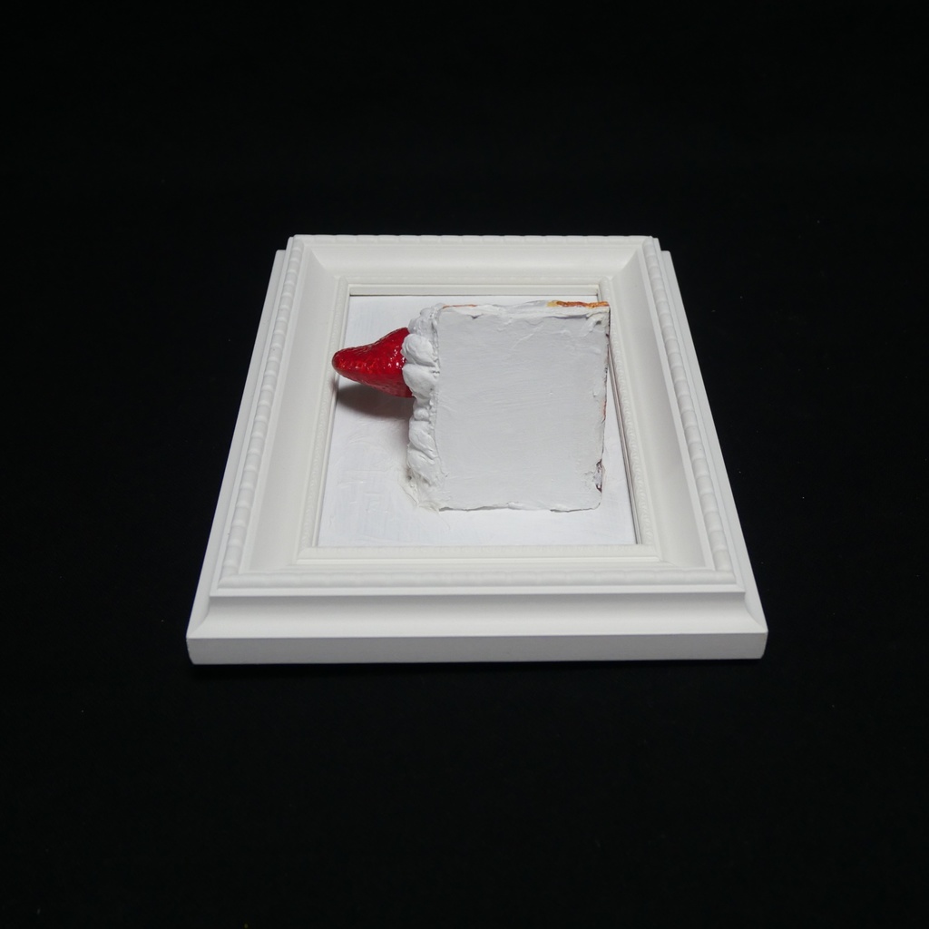 油絵 油彩 油彩画 絵 絵画 【飛び出すショートケーキ】