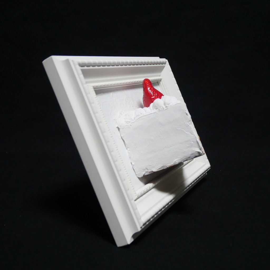 油絵 油彩 油彩画 絵 絵画 【飛び出すショートケーキ】