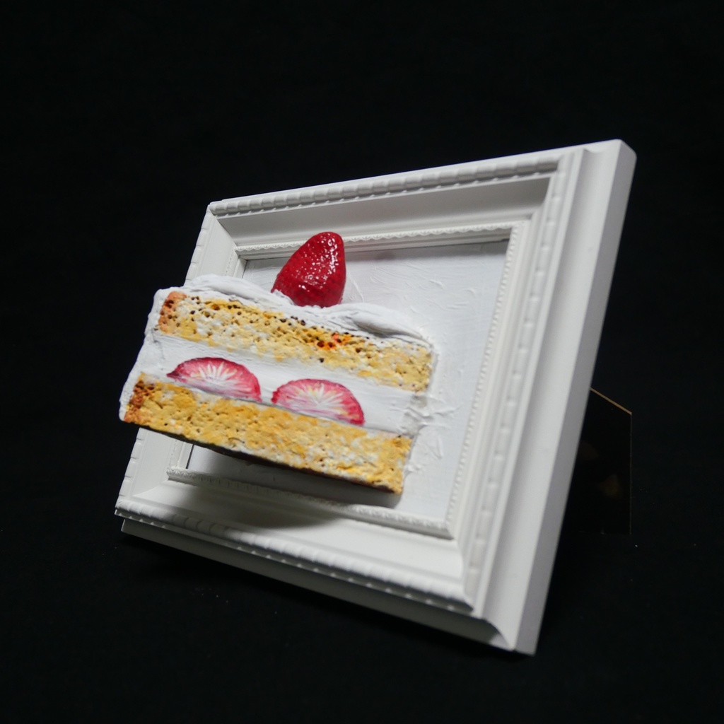油絵 油彩 油彩画 絵 絵画 【飛び出すショートケーキ】
