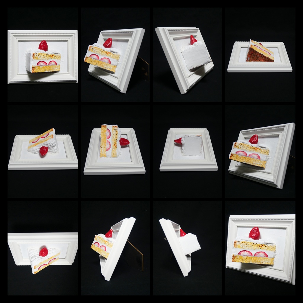 油絵 油彩 油彩画 絵 絵画 【飛び出すショートケーキ】