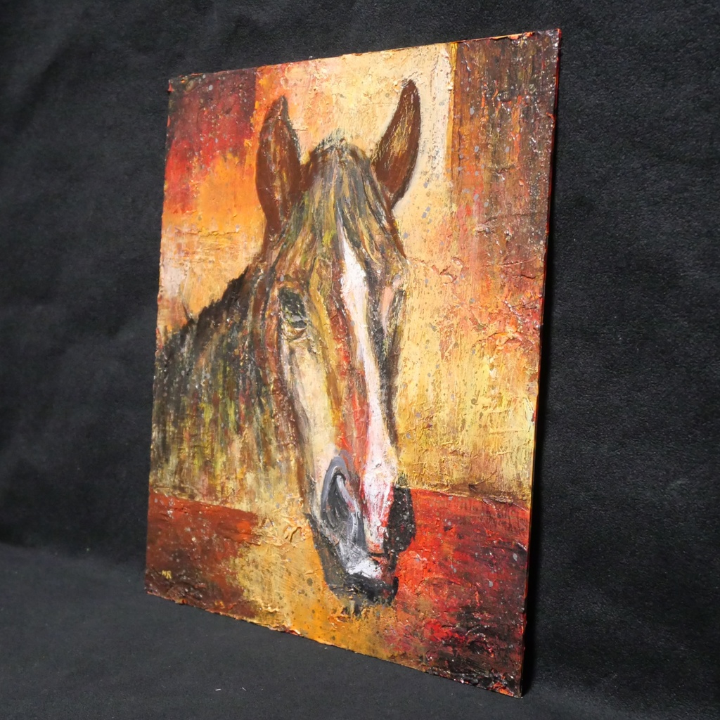 油絵 油彩 油彩画 絵 絵画 【午年】